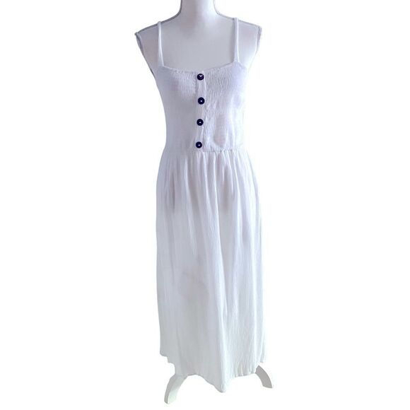 Louna White Midi Sundress Size Small - Picture 3 of 7